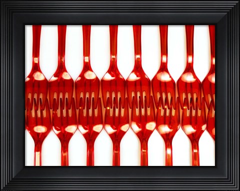 Framed Forks 9 Print