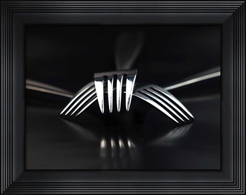 Framed Forks 16 Print