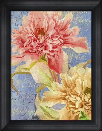 Framed Peonies Print