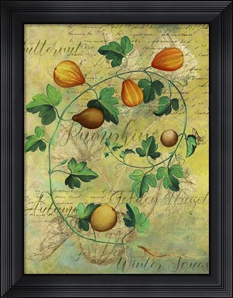 Framed Pumpkins Print