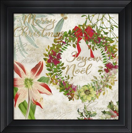 Framed Merry Christmas II Print