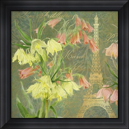 Framed Paris Lilies Print
