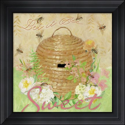 Framed Let it Bee Sweet Print