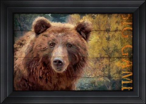Framed Big Game Bear Print