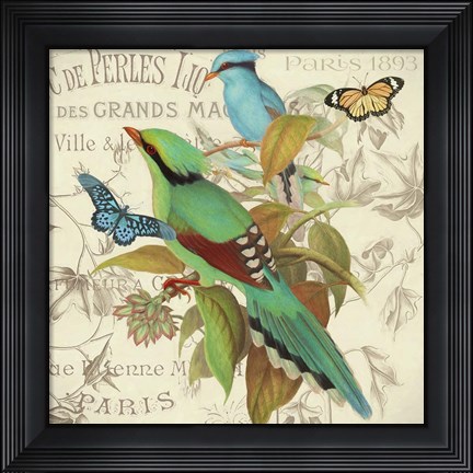 Framed Bird Couple III Print