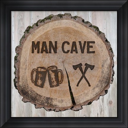 Framed Man Cave Print