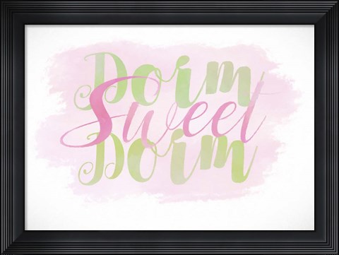 Framed Dorm Sweet Dorm Print