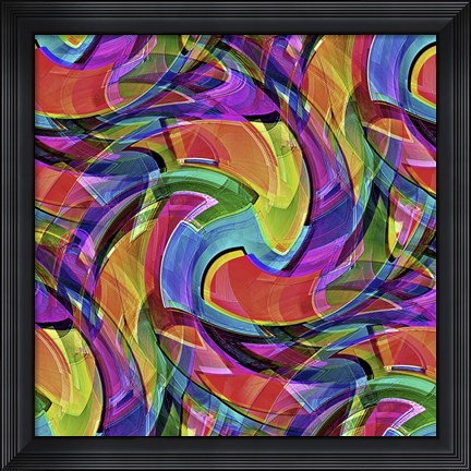 Framed Graffiti Crazy Print