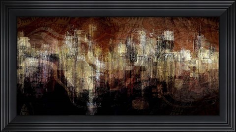 Framed City on the Edge Print