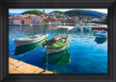 Framed At The Island Of Brac Print