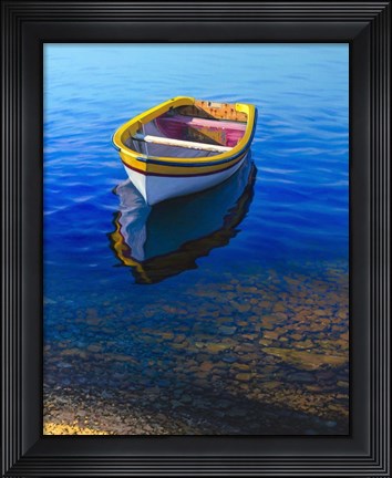 Framed Rusty Boat Print