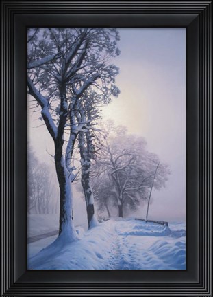 Framed Winter Walk Print