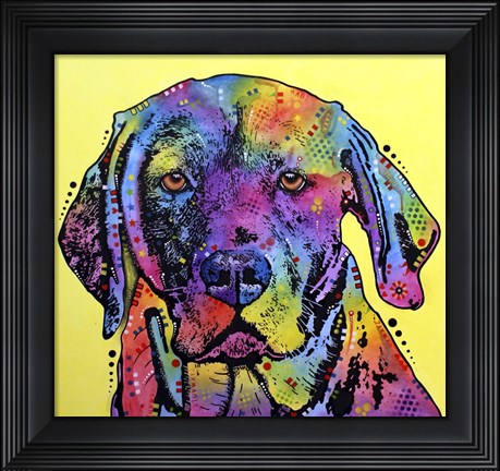 Framed Fixate Labrador Print