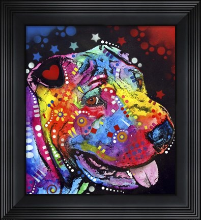 Framed Shar Pei Print