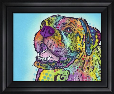 Framed Smiling Boxer Print