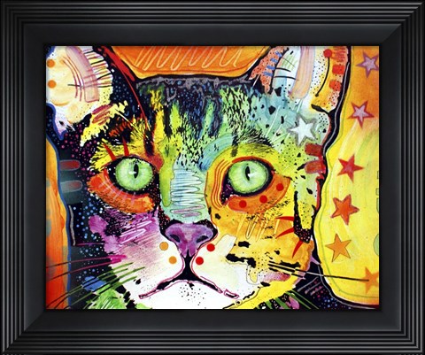 Framed Straight Cat Print