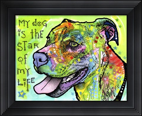 Framed Star of My Life Print