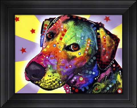 Framed Yellow Sorta Lab Print