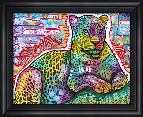 Framed Electric Leopard Print