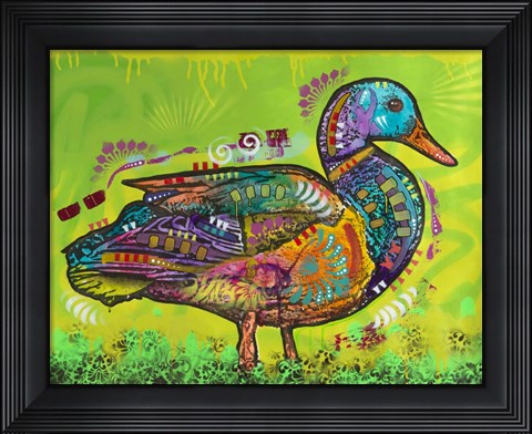 Framed Electric Duck Print
