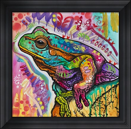 Framed Psychedelic Frog Print