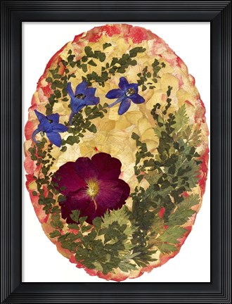 Framed Dried Flowers 3 Print