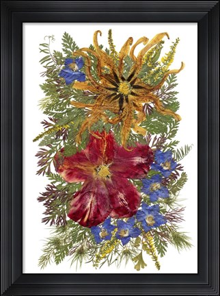 Framed Flower Fantasy 8 Print