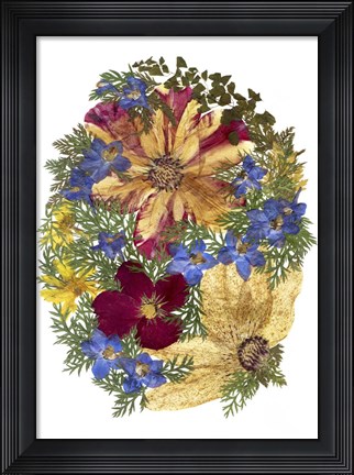 Framed Flower Fantasy 11 Print