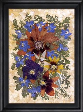 Framed Flower Fantasy 29 Print