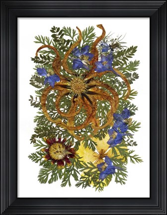 Framed Flower Fantasy 37 Print