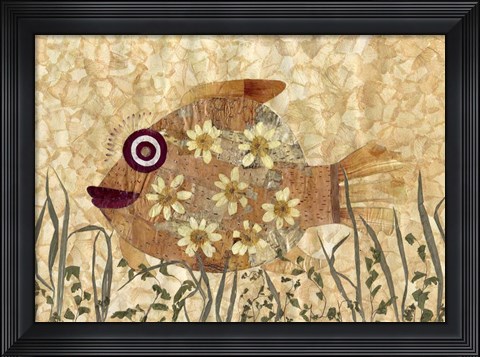 Framed Flower Fish Print