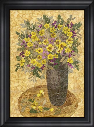 Framed Bouquet In Vase 8 Print