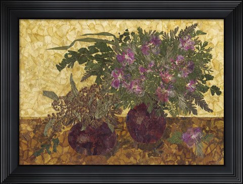 Framed Still Life With Two Vases 1 Print