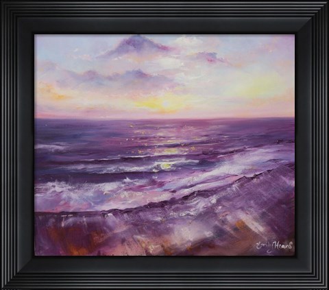 Framed Violet Ocean Print