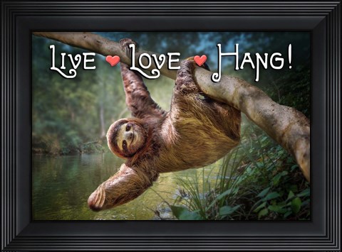 Framed Live Love Hang Print