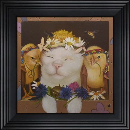 Framed Flowerpower Print
