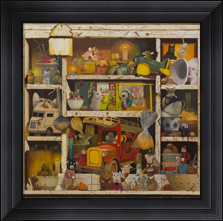Framed Old Cupboard Print