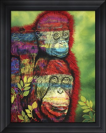 Framed Hanging around Print