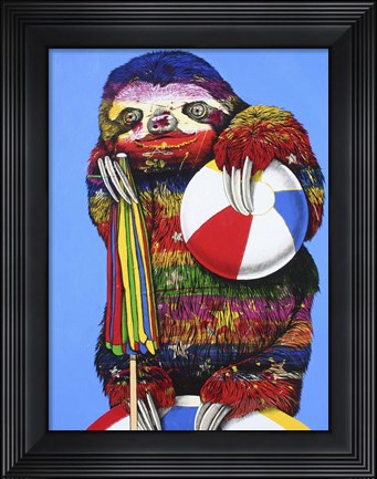 Framed Lifes a Beach Print