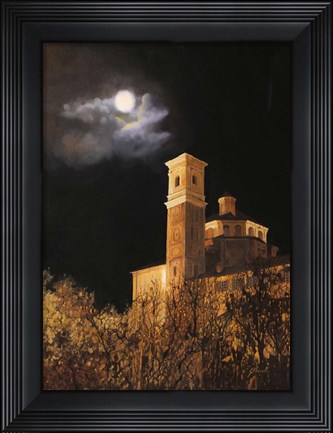 Framed La Luna a Cherasco Print