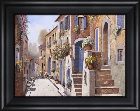Framed La Strada al Sole Print