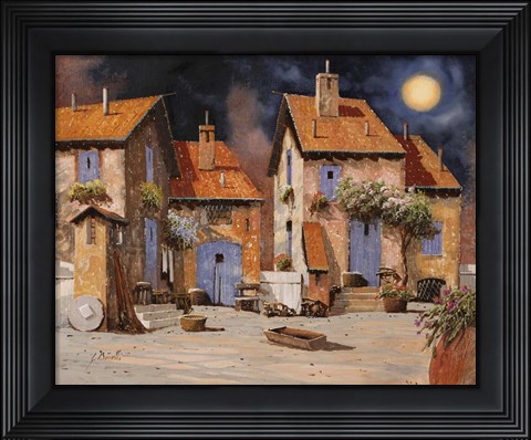 Framed La Luna Gialla Print