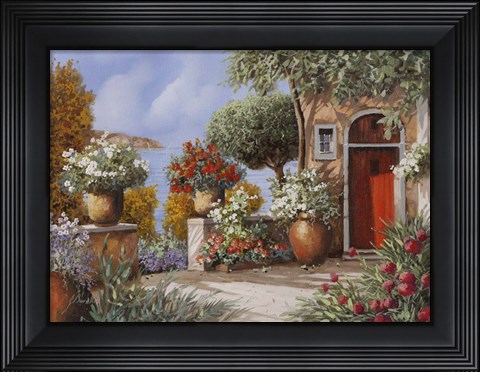 Framed Porta Rossa all'Elba Print