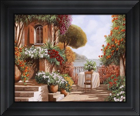 Framed Una Sedia in Attesa Print