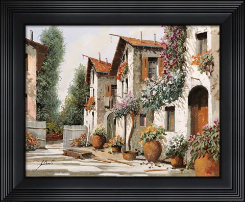 Framed Piazza Verde Print