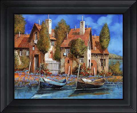 Framed Azzurro Print