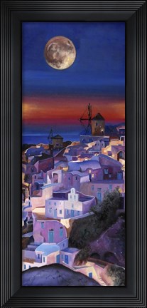 Framed Crepuscolo Tra I Mulini Print