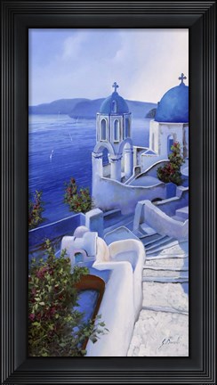 Framed Chiese Blu Print