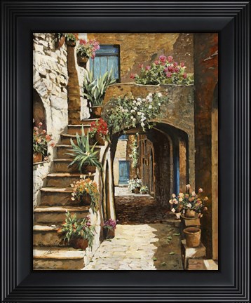 Framed Gradini In Cortile Print