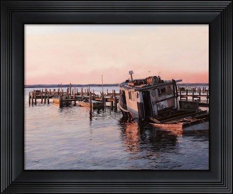 Framed Il Relitto Abbandonato Print